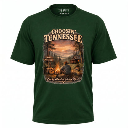 Tennessee Smoky Mountains Campfire Cabin Nature Shirt
