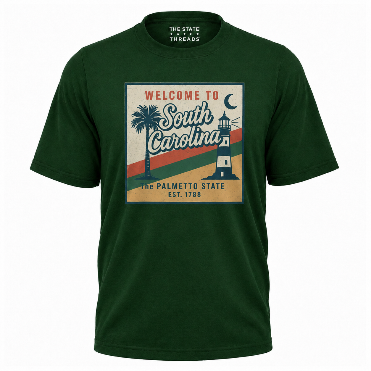 South Carolina Retro Palmetto Lighthouse Shirt