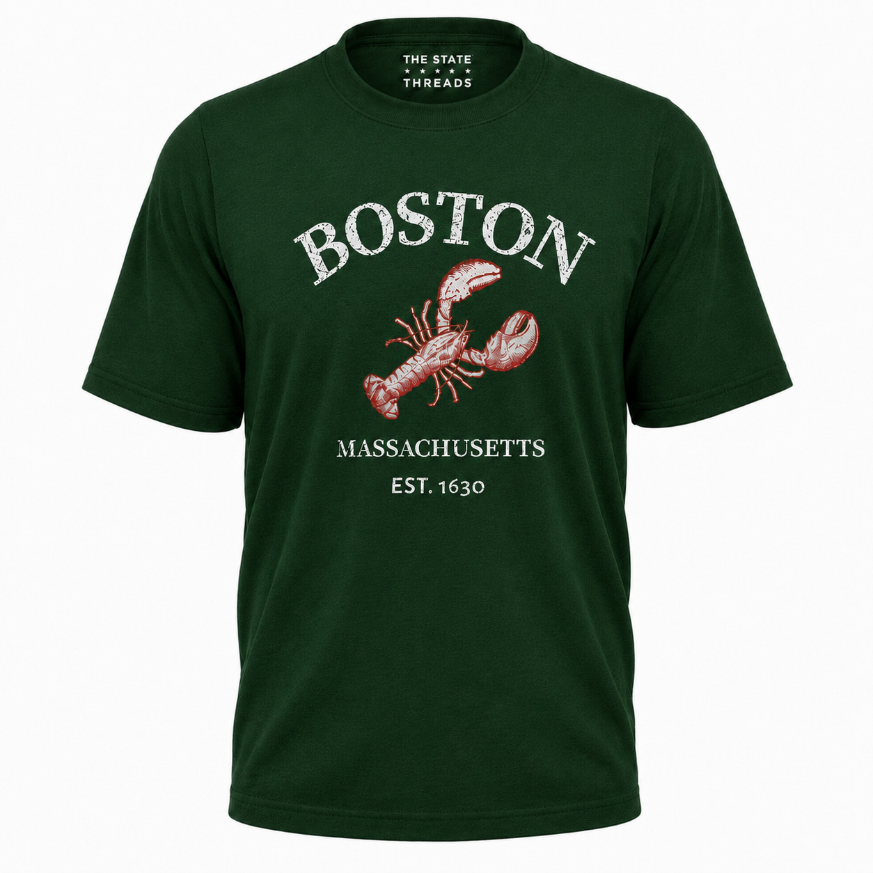 Boston Massachusetts Vintage Lobster Graphic Shir
