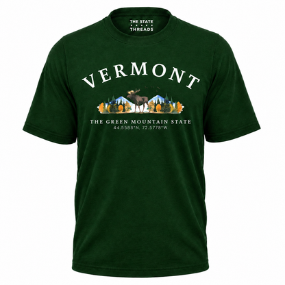 Vermont Green Mountain State Moose Wilderness Adventure Shirt