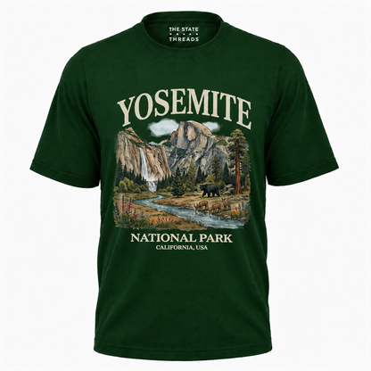 Yosemite National Park California Vintage Wildlife Bear Shirt