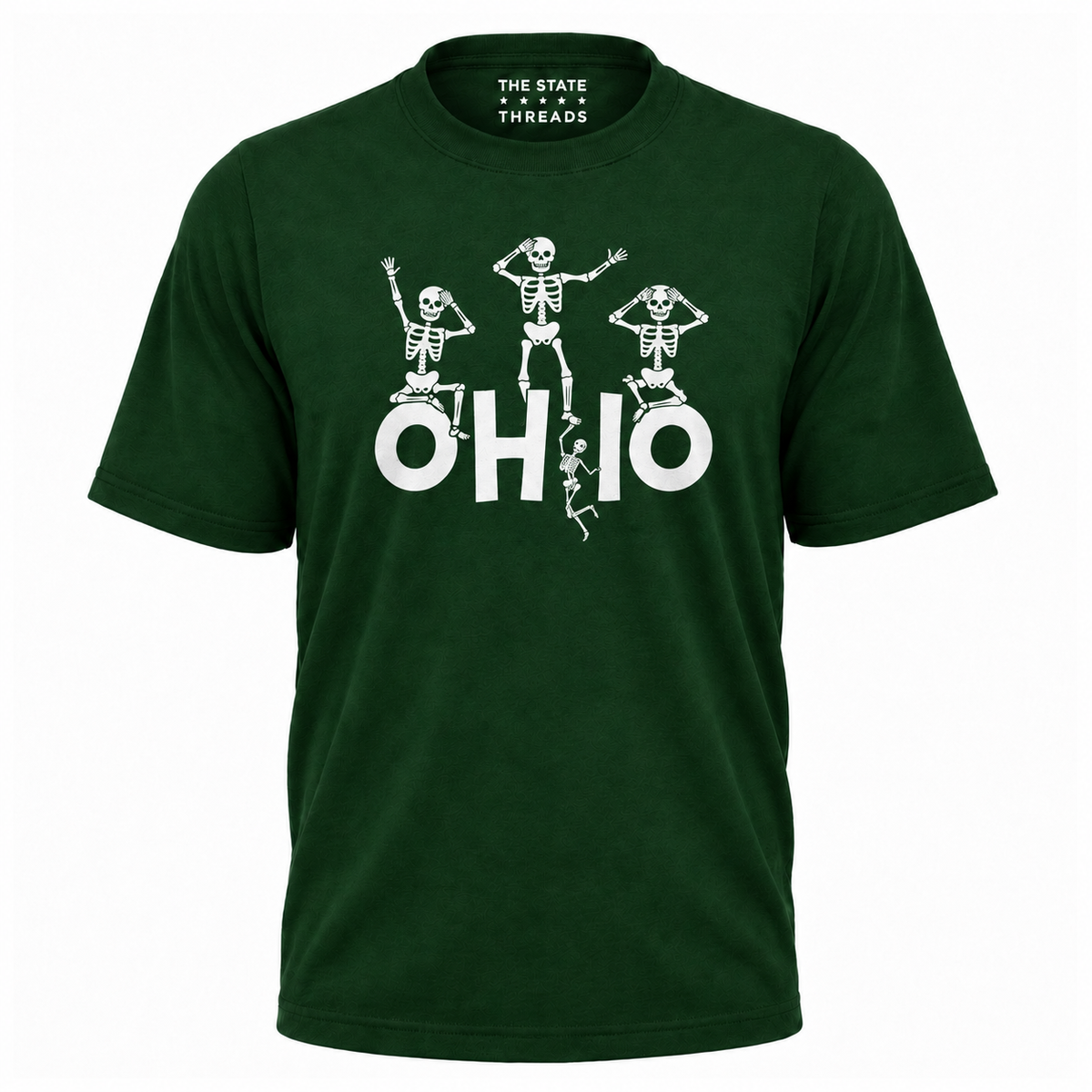 Ohio Dancing Skeleton Spooky Halloween Game Day Shirt