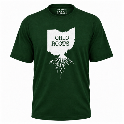 Ohio Roots State Map Silhouette Graphic Shirt