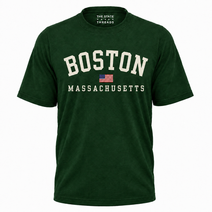 Massachusetts Boston Flag Heritage Pride Shirt