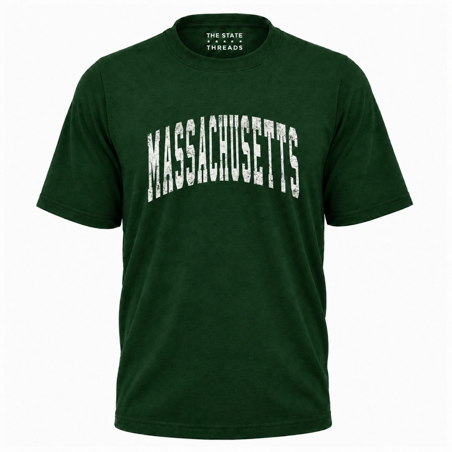 Massachusetts Distressed Vintage Block Letters Shirt
