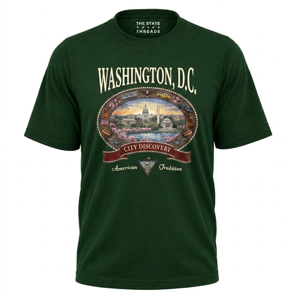Washington DC Vintage City Discovery Skyline Shirt