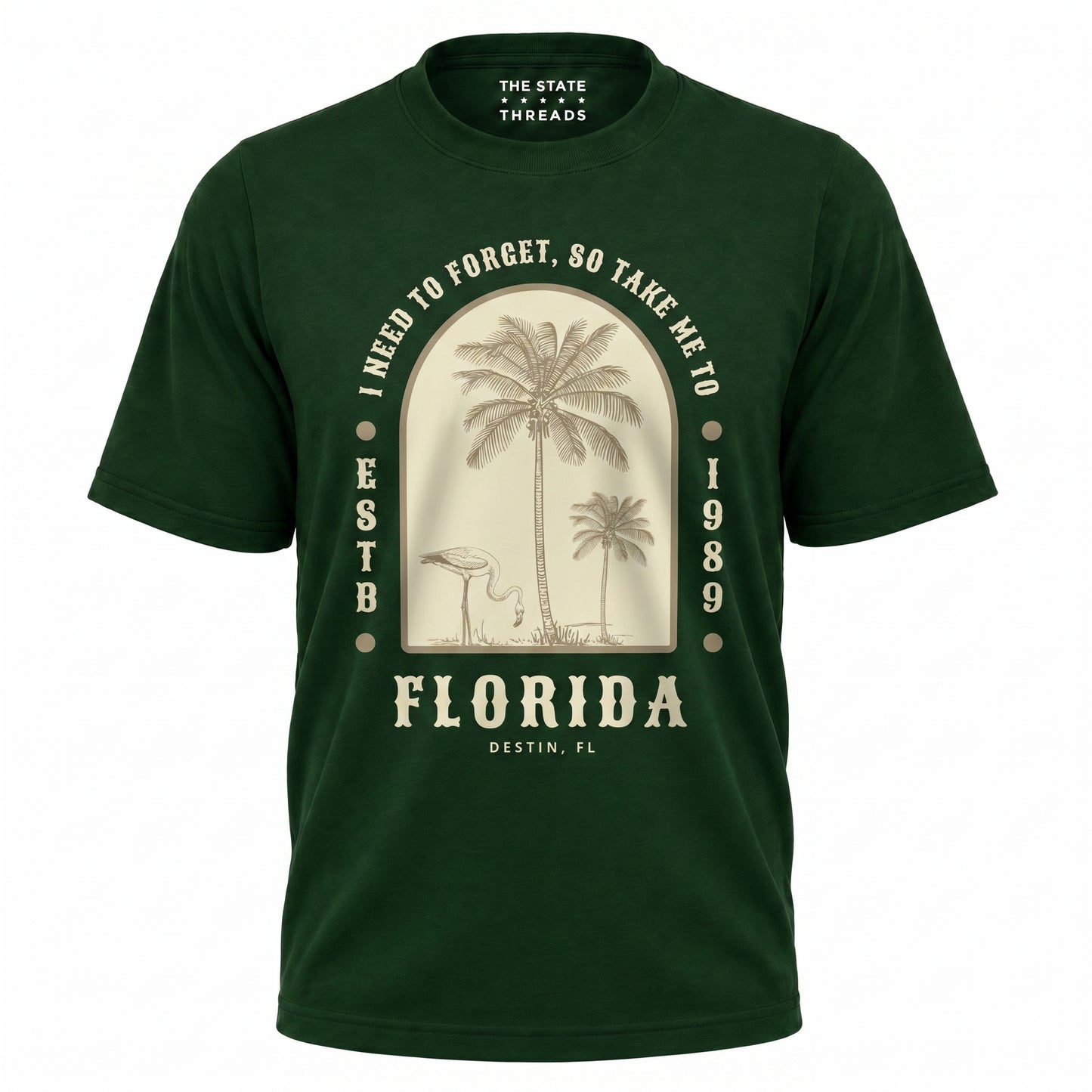 Florida Take Me To Destin Flamingo Palm Trees Shirt