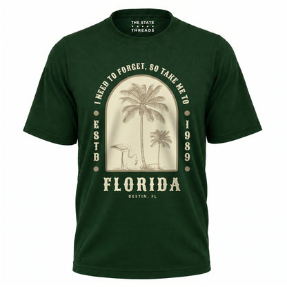 Florida Take Me To Destin Flamingo Palm Trees Shirt