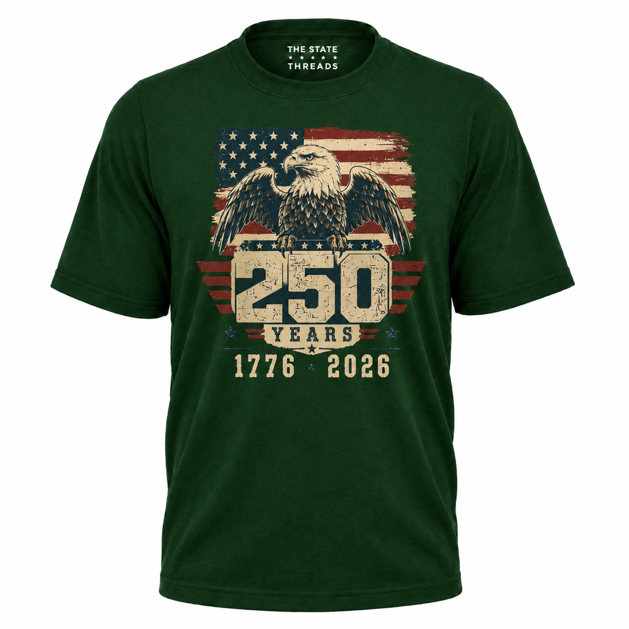 America 250 Years Eagle Flag Military Heritage Shirt