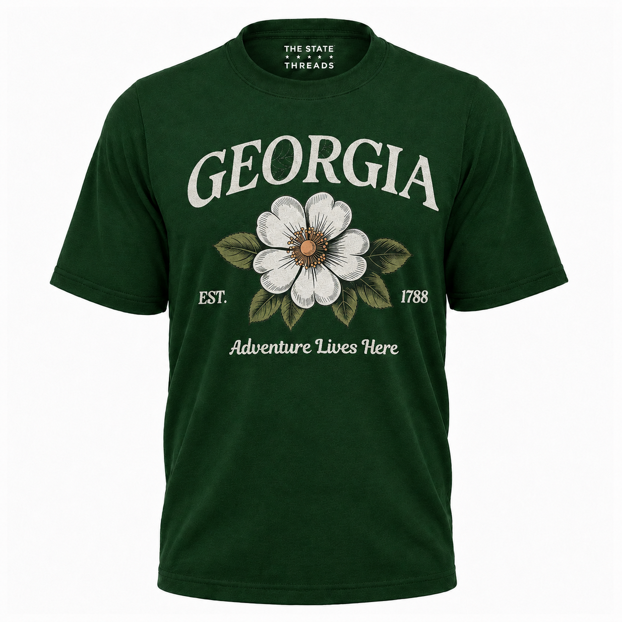 Georgia State Flower Cherokee Rose Adventure Vintage Shirt