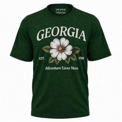Georgia State Flower Cherokee Rose Adventure Vintage Shirt