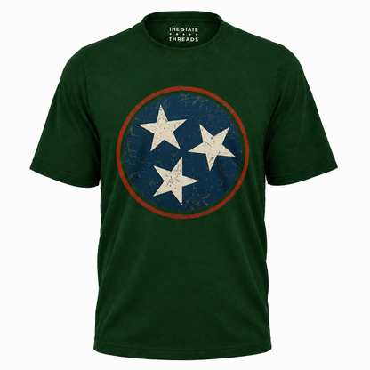 Tennessee Tri-Star Flag Vintage Shirt