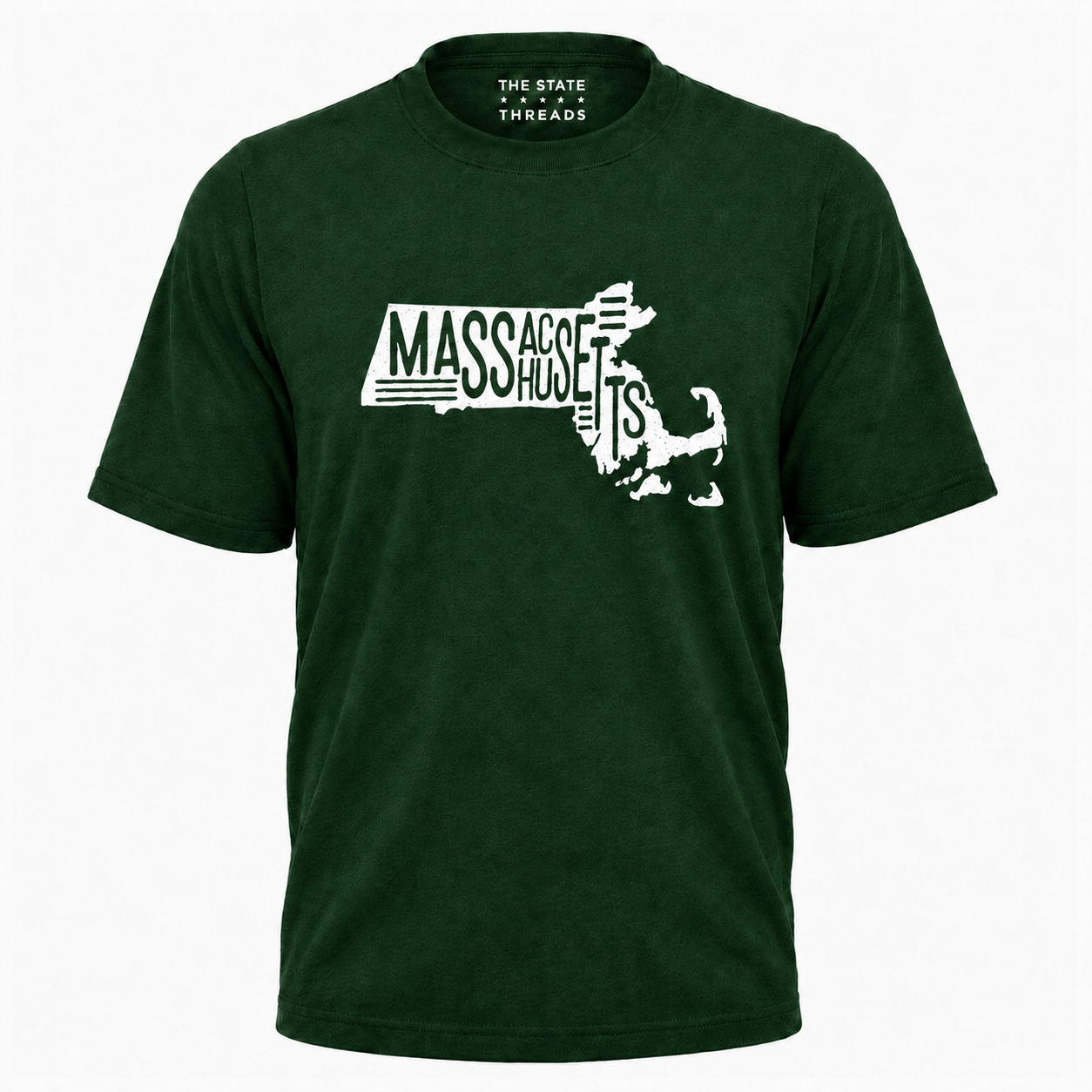 Massachusetts State Map Graphic Pride Shirt
