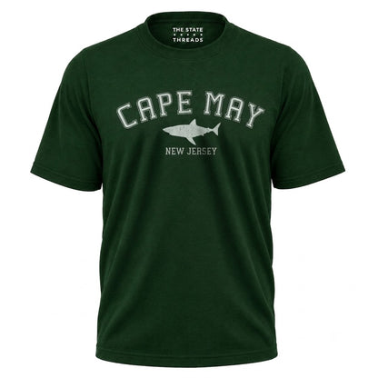 New Jersey Cape May Shark Graphic Coastal Shirt
