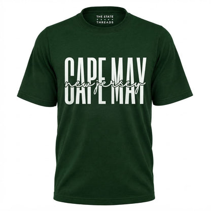 New Jersey Cape May Modern Typography Cursive Shirt