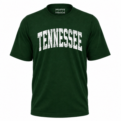 Tennessee Volunteer State Retro Graphic Casual Varsity Shirt