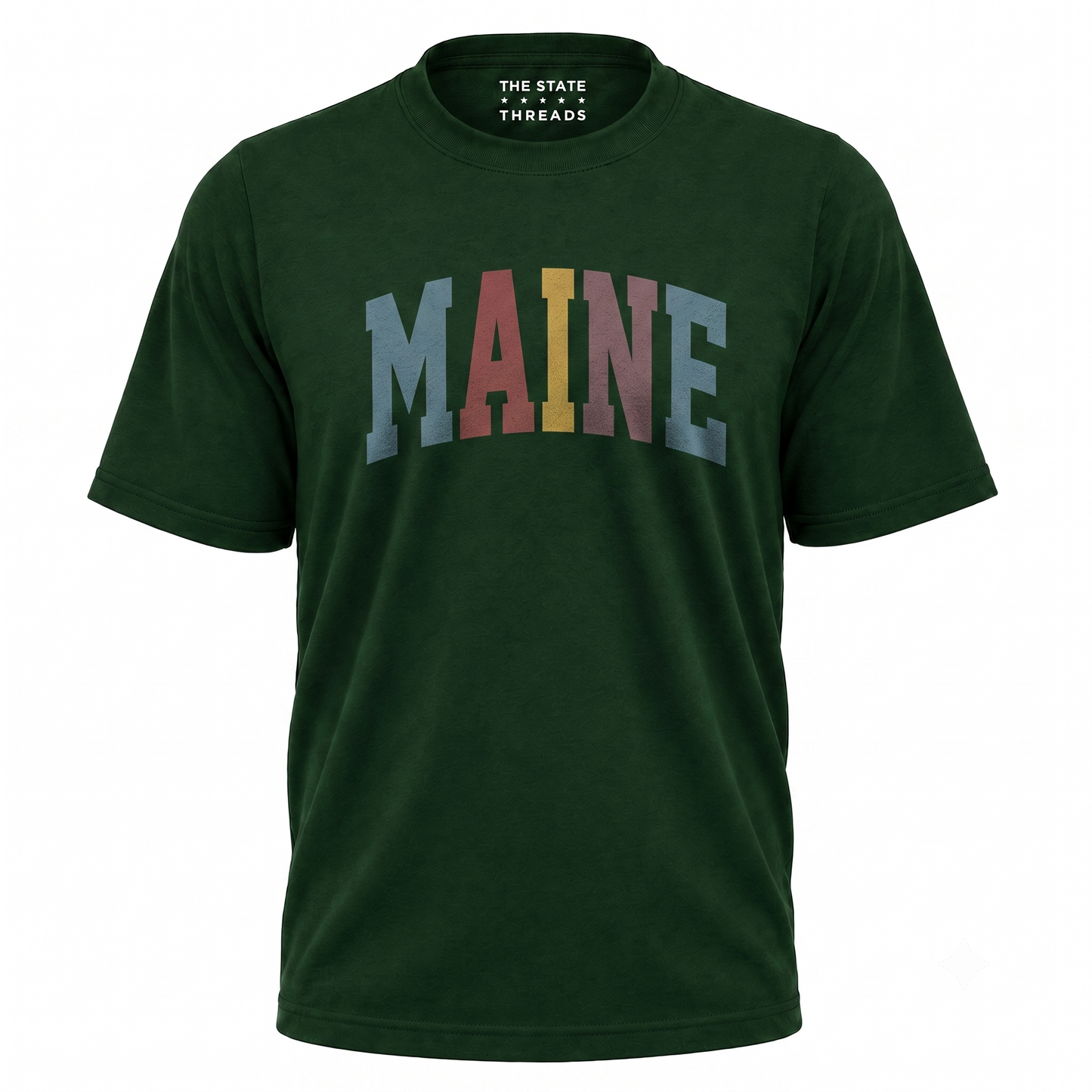 Maine Retro Pastel Varsity Lettering Shirt