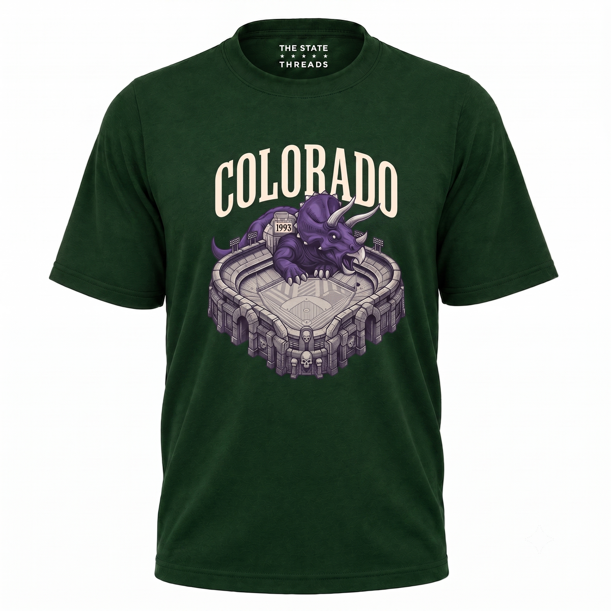 Colorado Dinosaur Mascot Sports Stadium Shirt