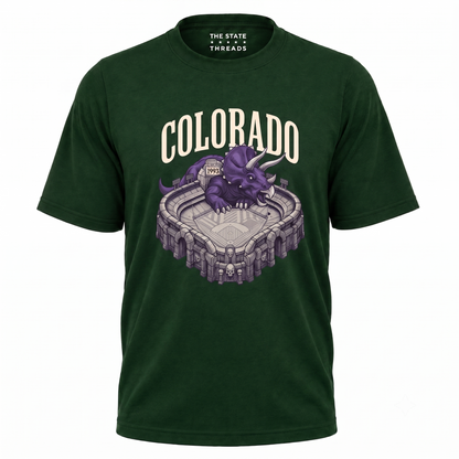 Colorado Dinosaur Mascot Sports Stadium Shirt