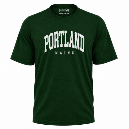 Portland Maine Vintage Varsity Style Shirt