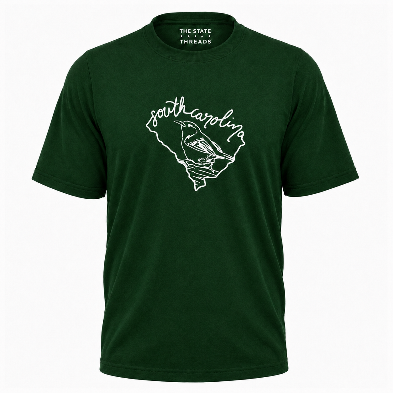 South Carolina State Bird Outline Map Shirt