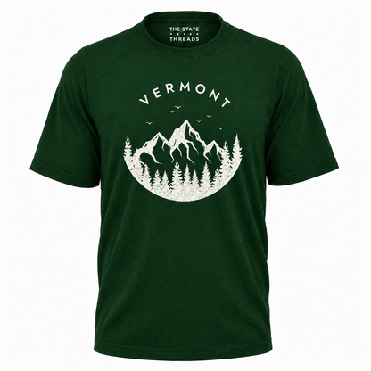 Vermont Mountain Forest Badge Shirt