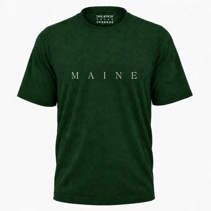 Maine Minimalist Typography State Pride Shirt