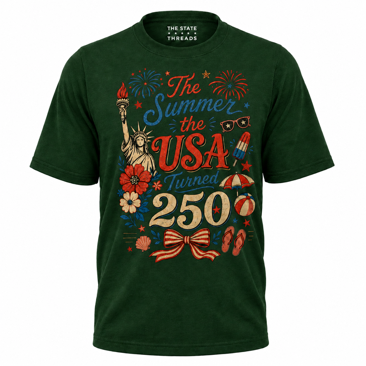 The Summer USA Turned 250 Patriotic Shirt