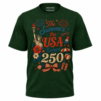 The Summer USA Turned 250 Patriotic Shirt