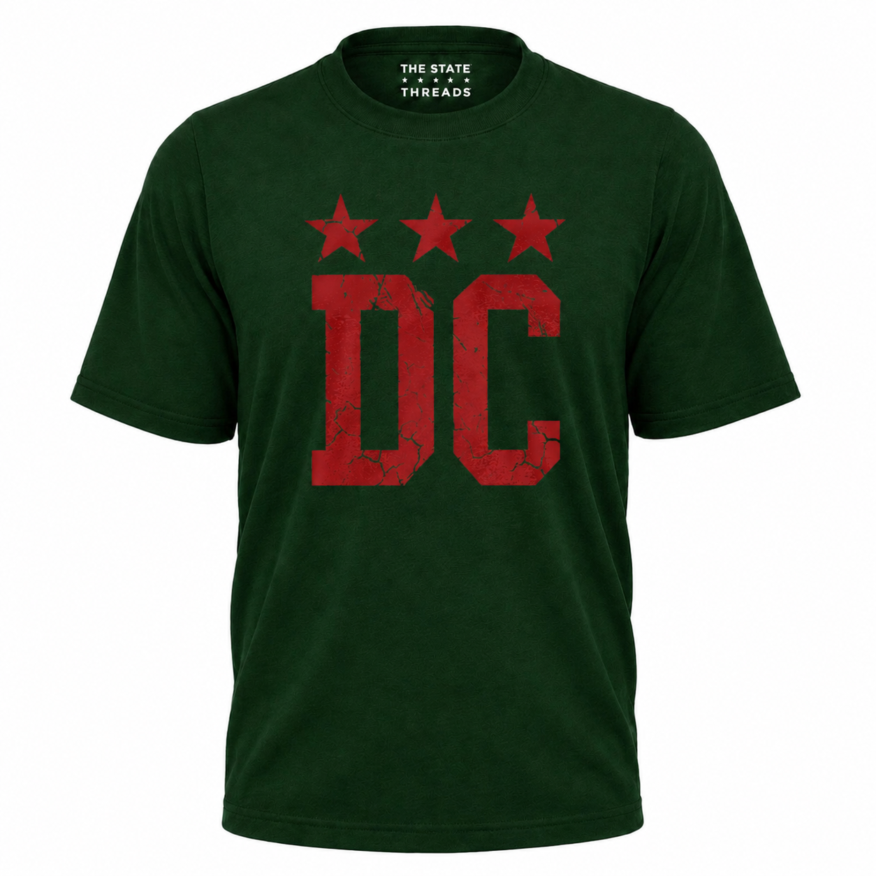 Washington DC Retro Distressed Star Flag Shirt