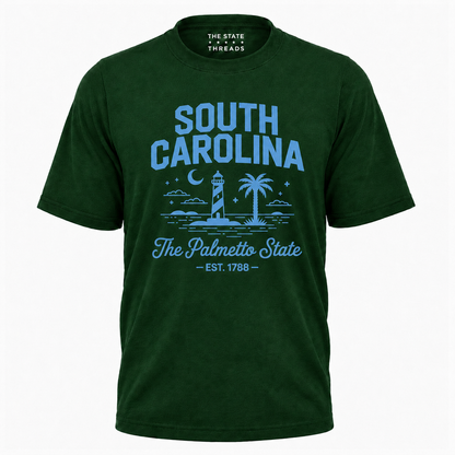 South Carolina Palmetto State Lighthouse Coastal Shirt