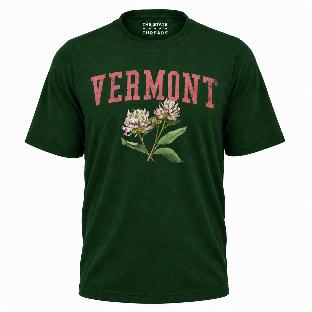 Vermont Red Clover State Flower Vintage Botanical Shirt