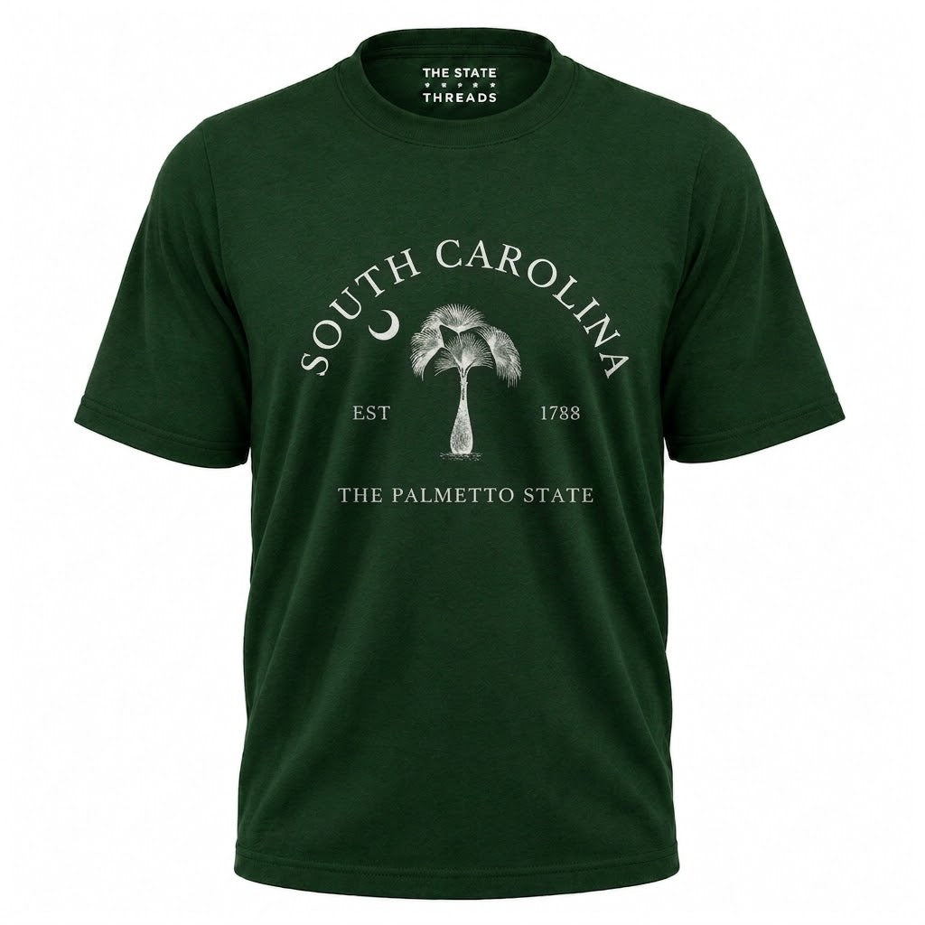 South Carolina Palmetto State Vintage Tree Graphic Shirt