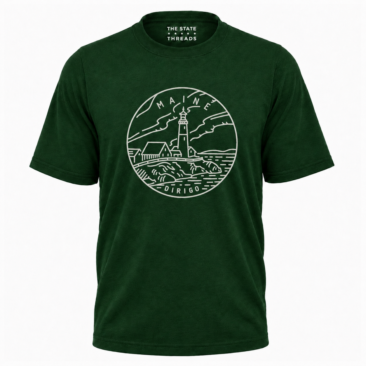 Maine Lighthouse Coastal Line Art Shirt