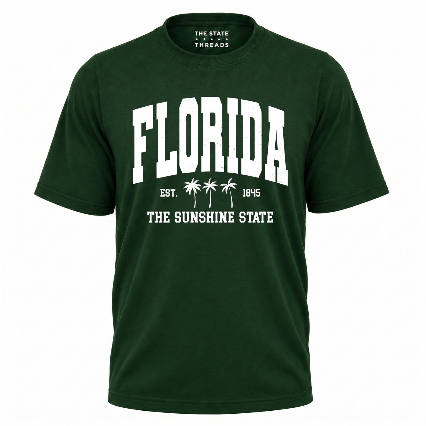 Florida The Sunshine State Vintage Palm Trees Varsity Shirt