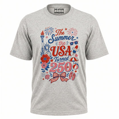 The Summer USA Turned 250 Patriotic Shirt