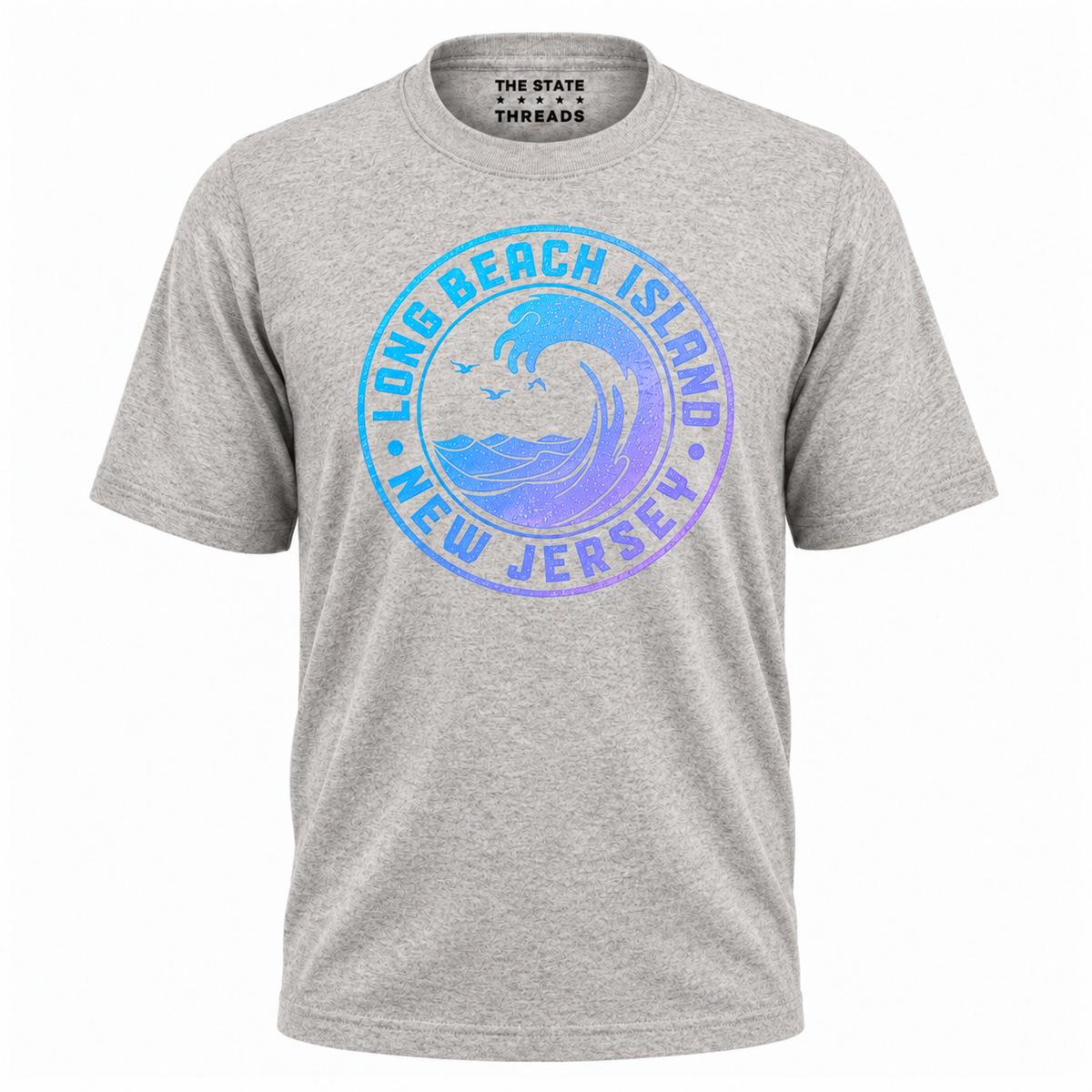 Long Beach Island New Jersey Ocean Wave Retro Shirt