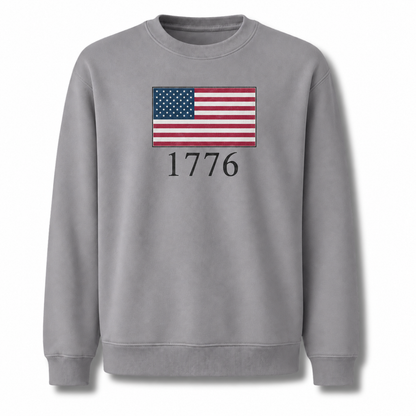 America Minimalist Flag 1776 Vintage Sweatshirt