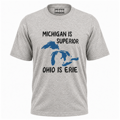 Michigan Is Superior Funny Great Lakes Shirt