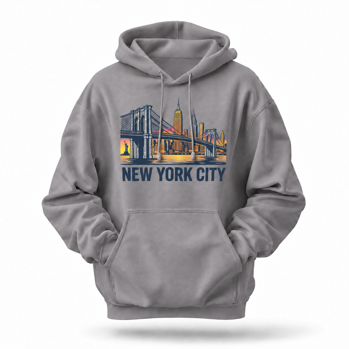 New York City Skyline Brooklyn Bridge Hoodie