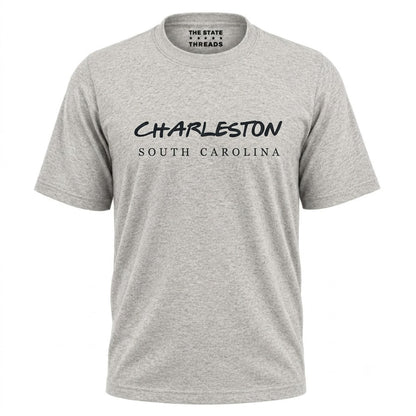 South Carolina Charleston Minimalist Vacation Typography Graphic Shirt