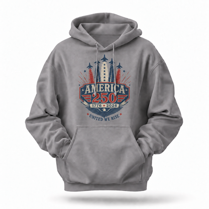 America 250 United We Rise Jet Hoodie
