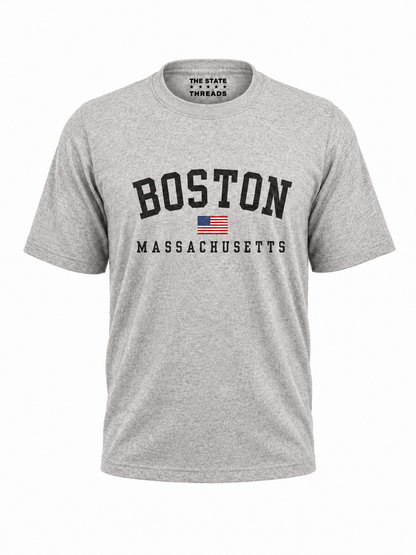 Massachusetts Boston Flag Heritage Pride Shirt