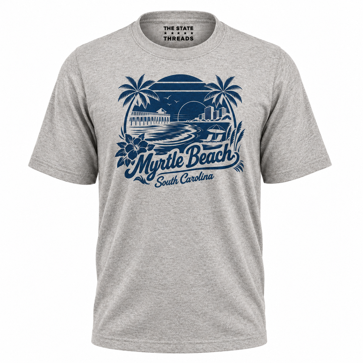 South Carolina Myrtle Beach Retro Coastal Sunset Graphic Shirt