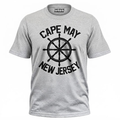 New Jersey Cape May Ship Wheel Nautical Shirt
