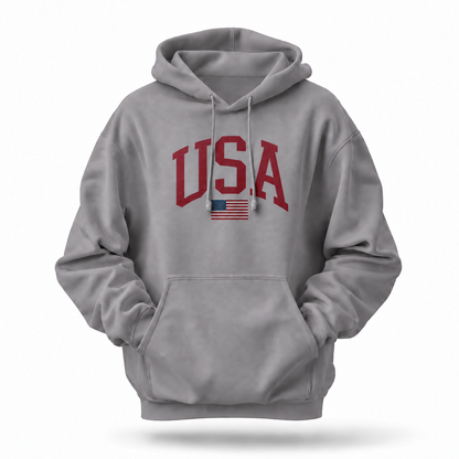 America USA Vintage Flag Distressed Hoodie