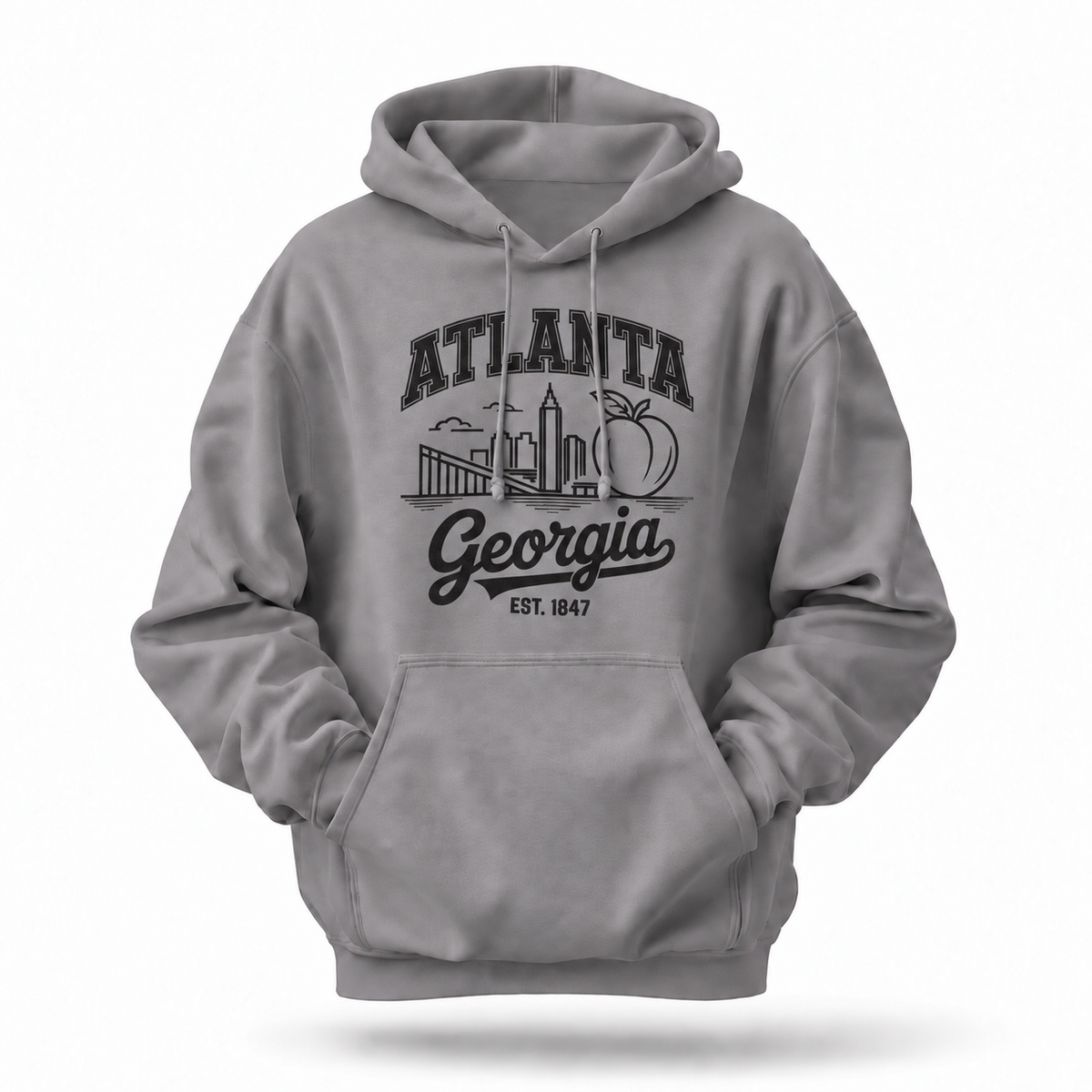 Georgia Atlanta Peach Skyline Est 1847 Hoodie