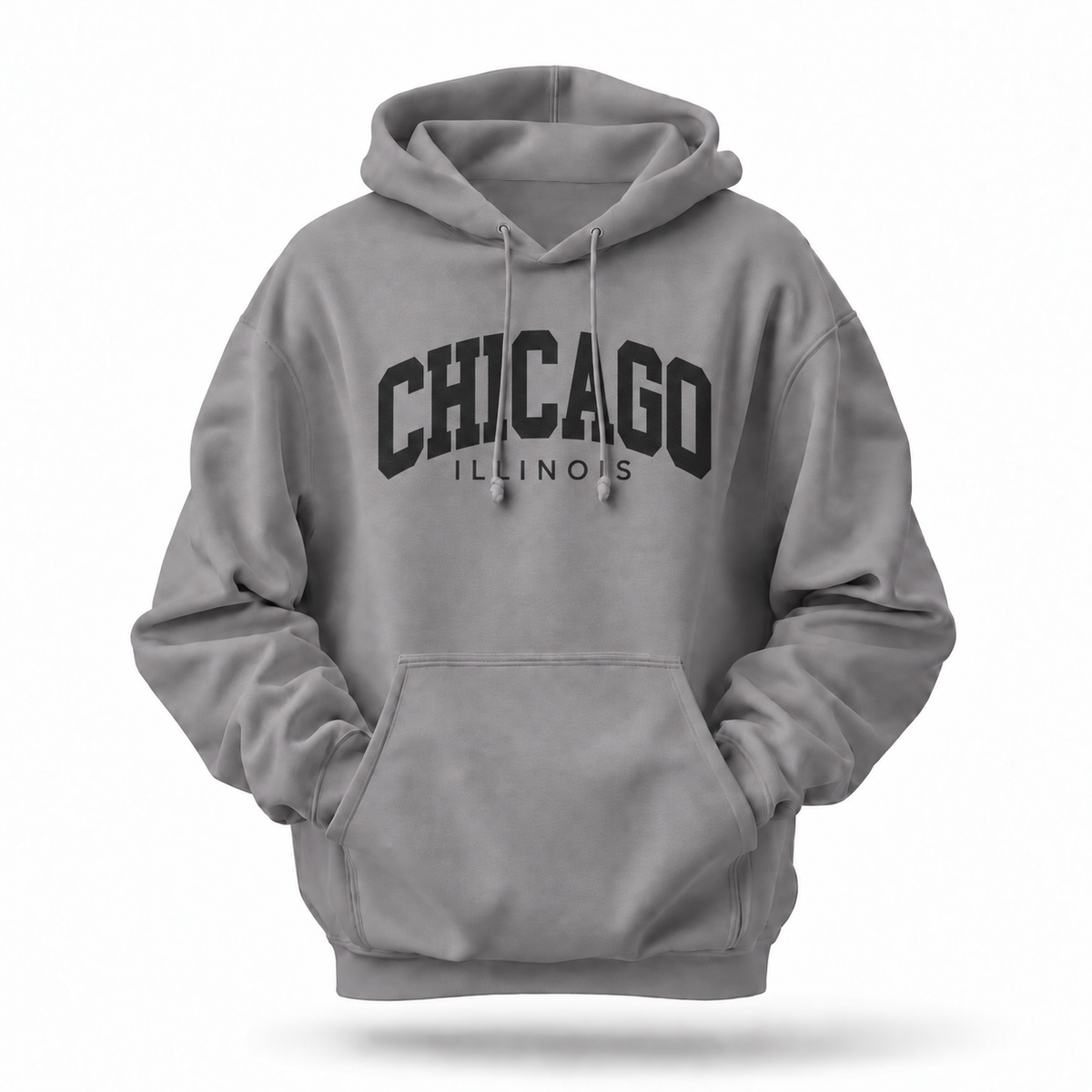Chicago Illinois Varsity Arch Block Letters Hoodie