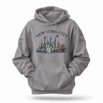 New York City Statue of Liberty Skyline Hoodie