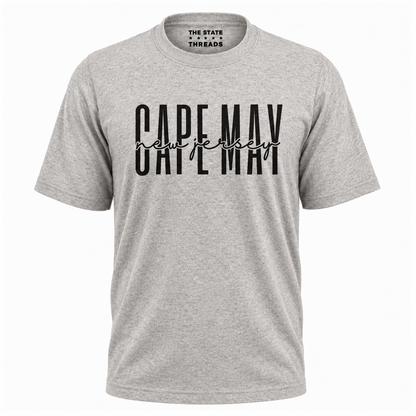 New Jersey Cape May Modern Typography Cursive Shirt